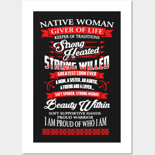 Native Woman Posters and Art